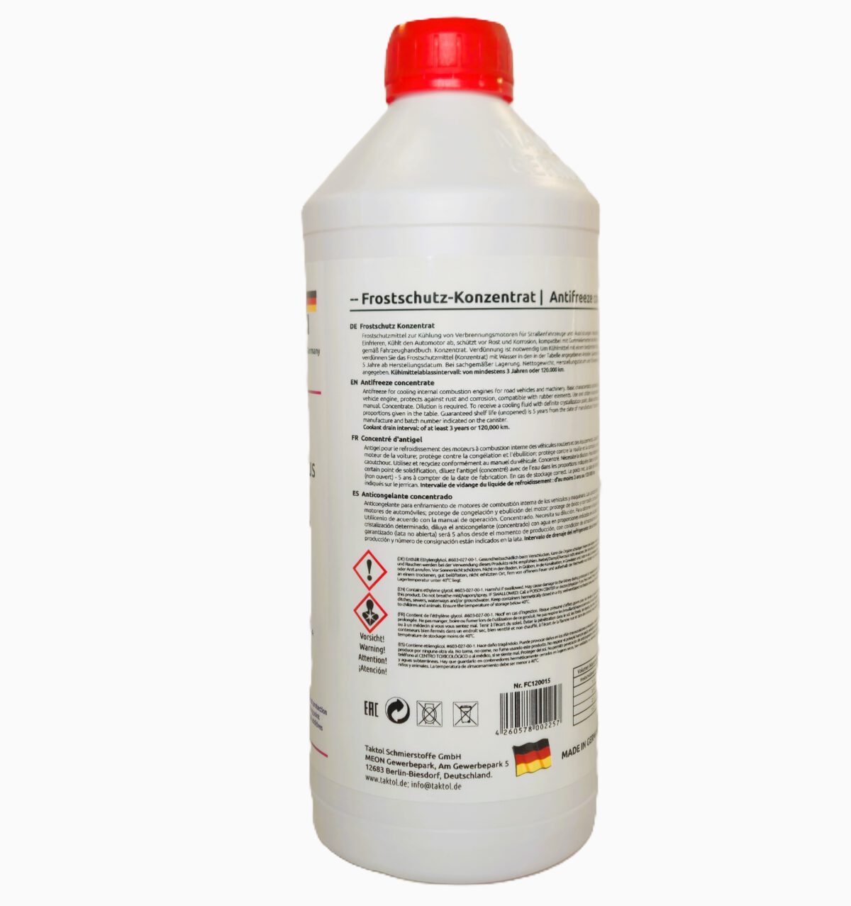 Płyn do chłodnic Taktol Konzentrat SF 12+ 5L - obrazek 3